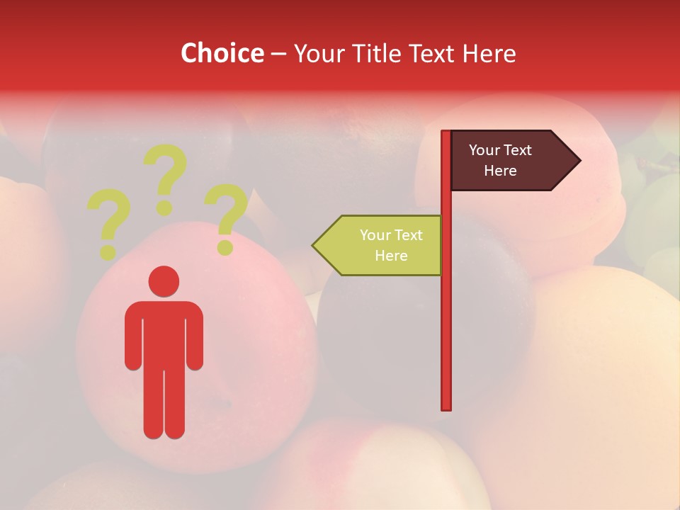 Many Different Colorful Fruits PowerPoint Template