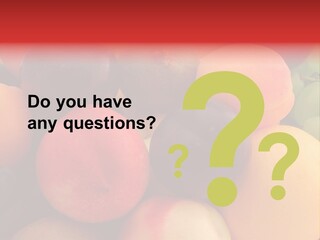 Many Different Colorful Fruits PowerPoint Template