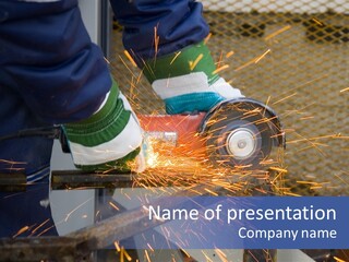 Angle Grinder PowerPoint Template