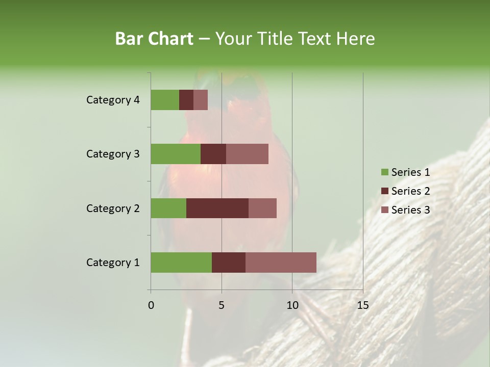 The Male Red Cardinal Or Madagascar Fody (Foudia Madagascariensis), Pictured In The Seychelles Where It Is Common. PowerPoint Template