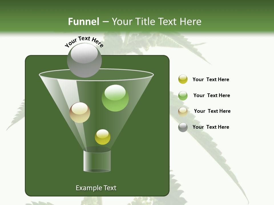 Fresh And Green Nettle Isolated On White Background - Series Herb PowerPoint Template