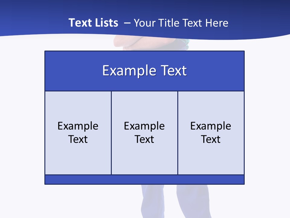 Builder Wearing Blue Overall, Toolbelt And Hard Hat Posing Over White Background PowerPoint Template