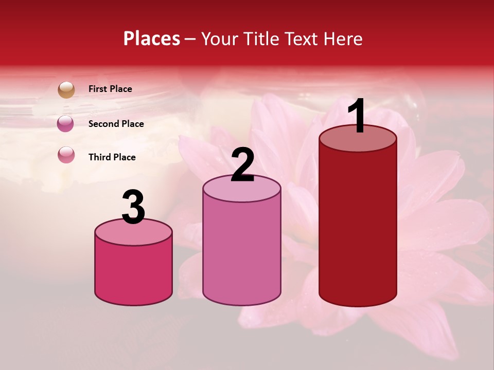 Cosmetic Moisturizing Cream With Flowers PowerPoint Template