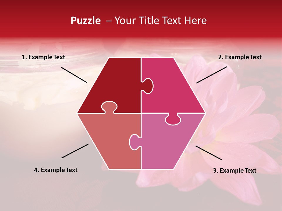 Cosmetic Moisturizing Cream With Flowers PowerPoint Template