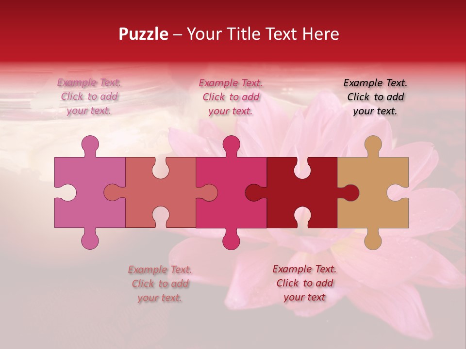 Cosmetic Moisturizing Cream With Flowers PowerPoint Template