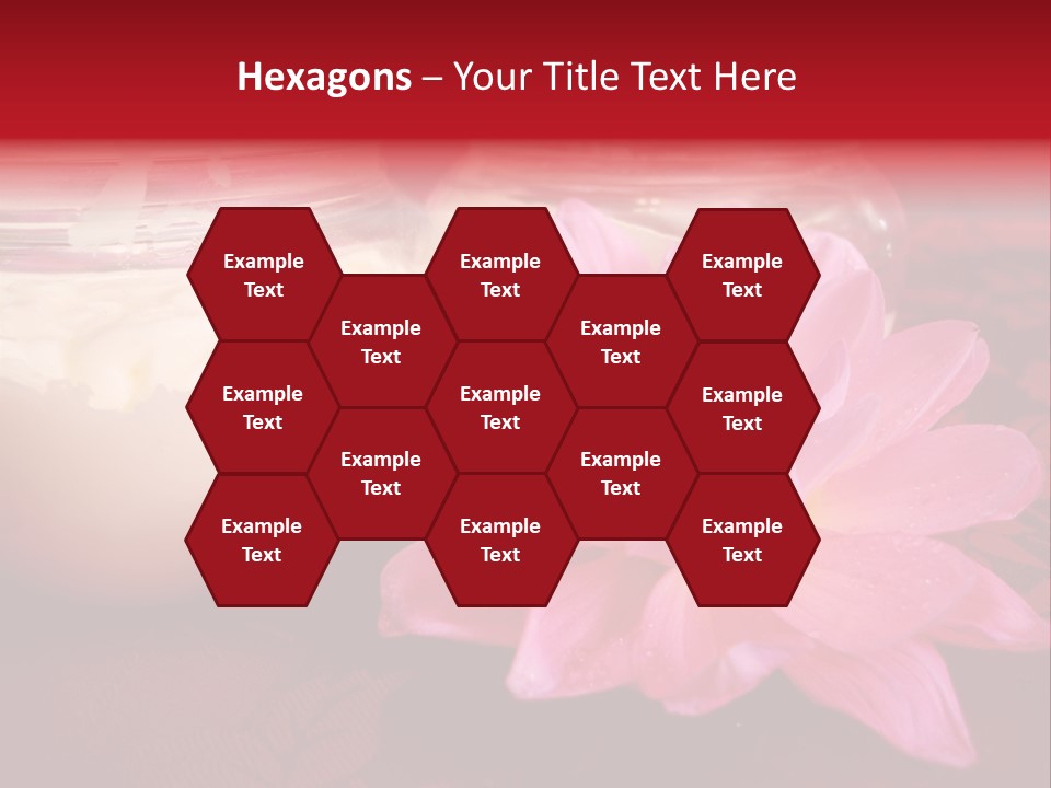 Cosmetic Moisturizing Cream With Flowers PowerPoint Template