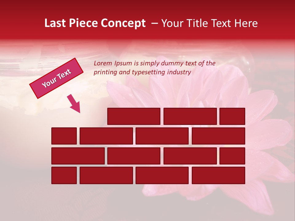 Cosmetic Moisturizing Cream With Flowers PowerPoint Template