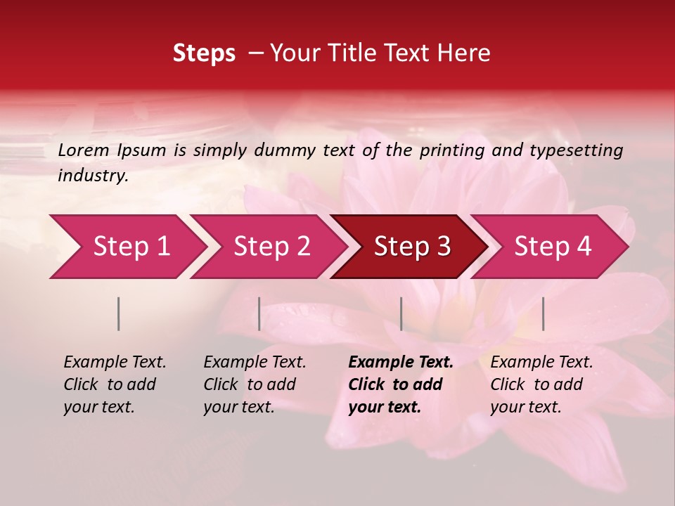 Cosmetic Moisturizing Cream With Flowers PowerPoint Template