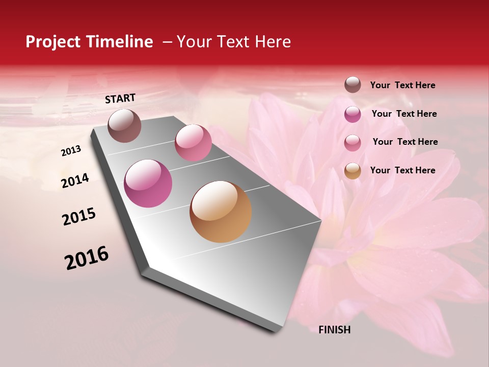 Cosmetic Moisturizing Cream With Flowers PowerPoint Template