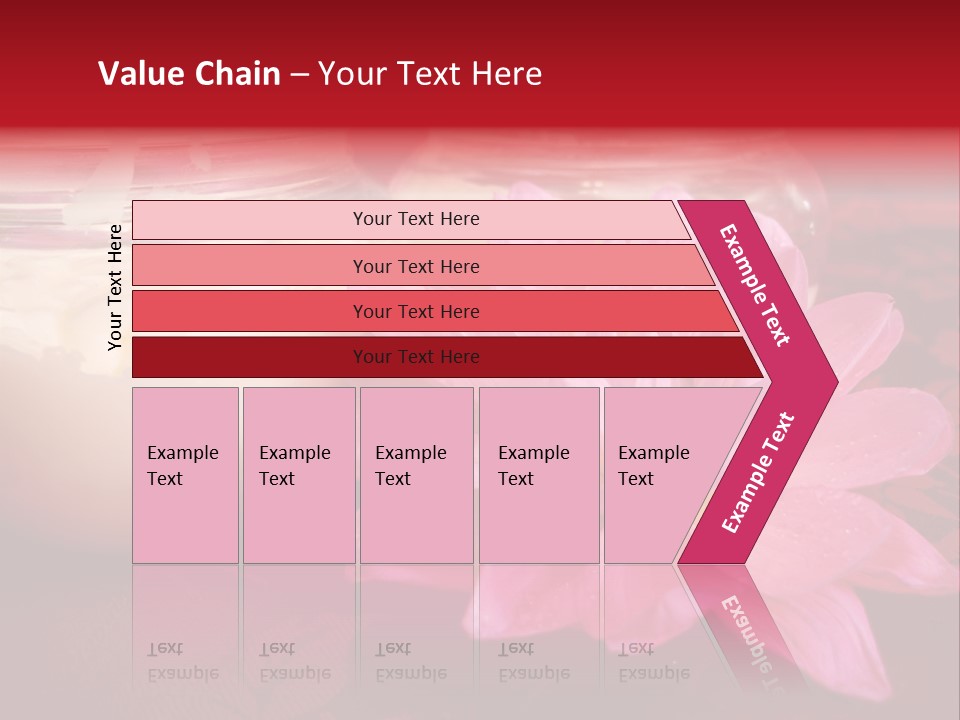 Cosmetic Moisturizing Cream With Flowers PowerPoint Template