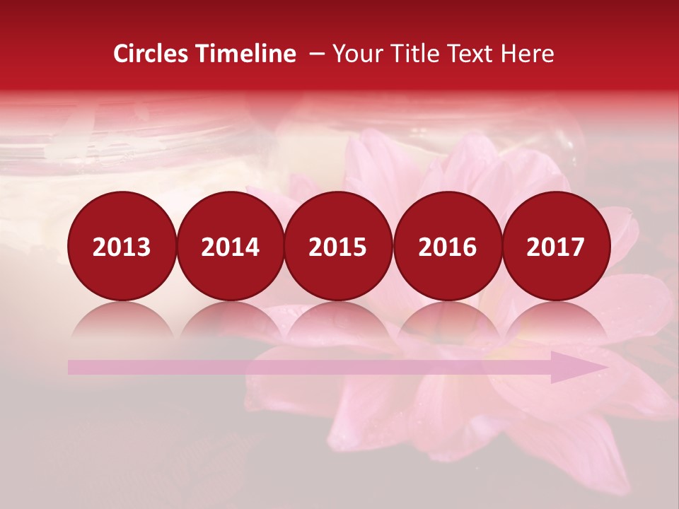 Cosmetic Moisturizing Cream With Flowers PowerPoint Template