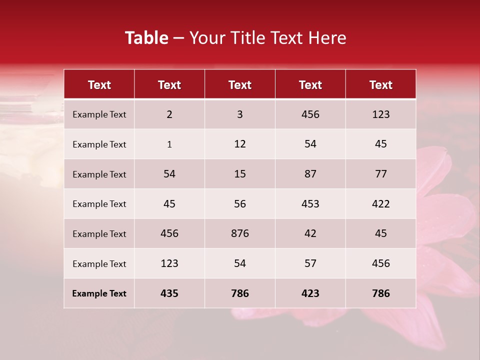 Cosmetic Moisturizing Cream With Flowers PowerPoint Template