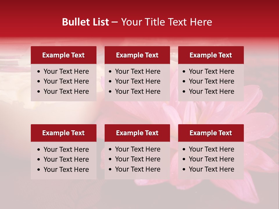 Cosmetic Moisturizing Cream With Flowers PowerPoint Template