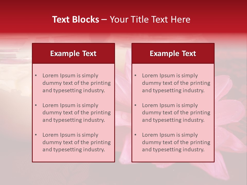 Cosmetic Moisturizing Cream With Flowers PowerPoint Template