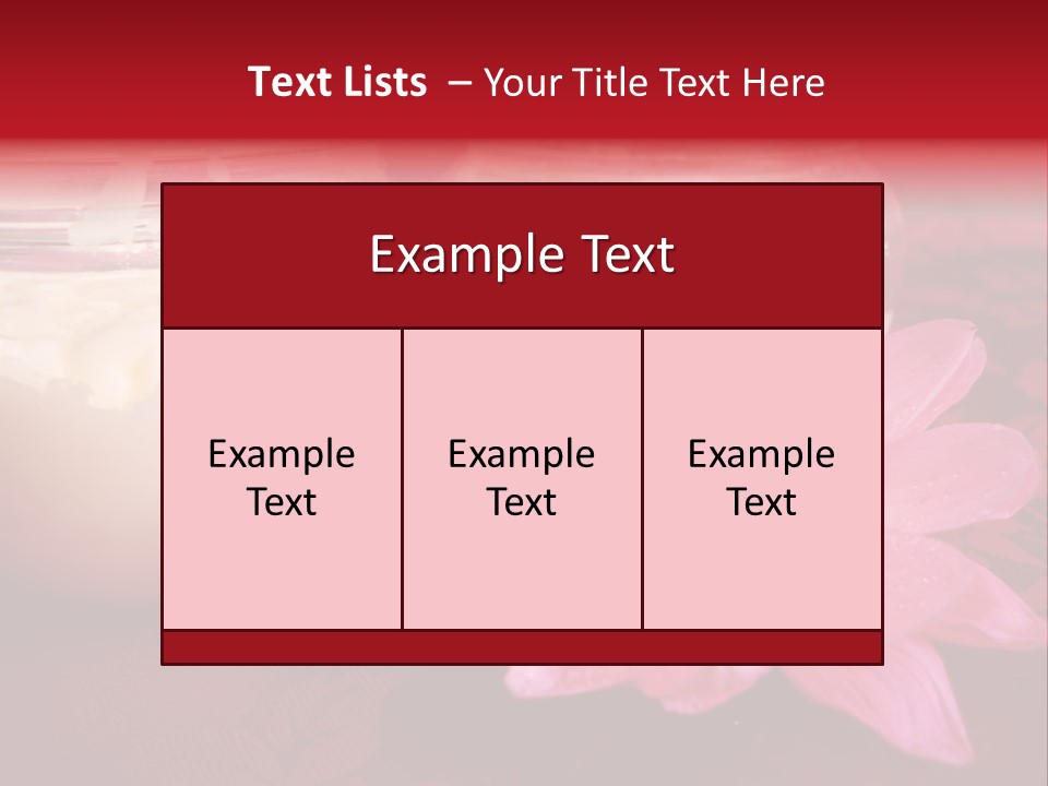 Cosmetic Moisturizing Cream With Flowers PowerPoint Template