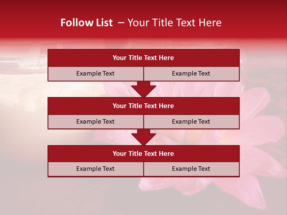 Cosmetic Moisturizing Cream With Flowers PowerPoint Template