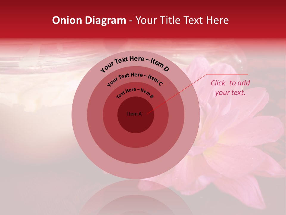 Cosmetic Moisturizing Cream With Flowers PowerPoint Template