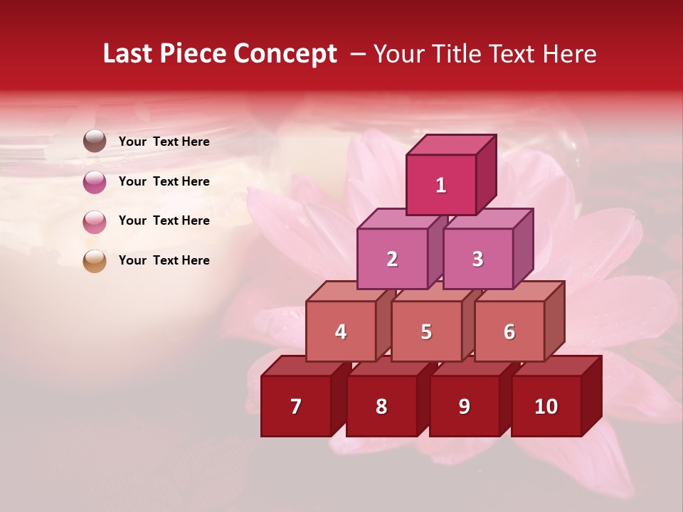 Cosmetic Moisturizing Cream With Flowers PowerPoint Template