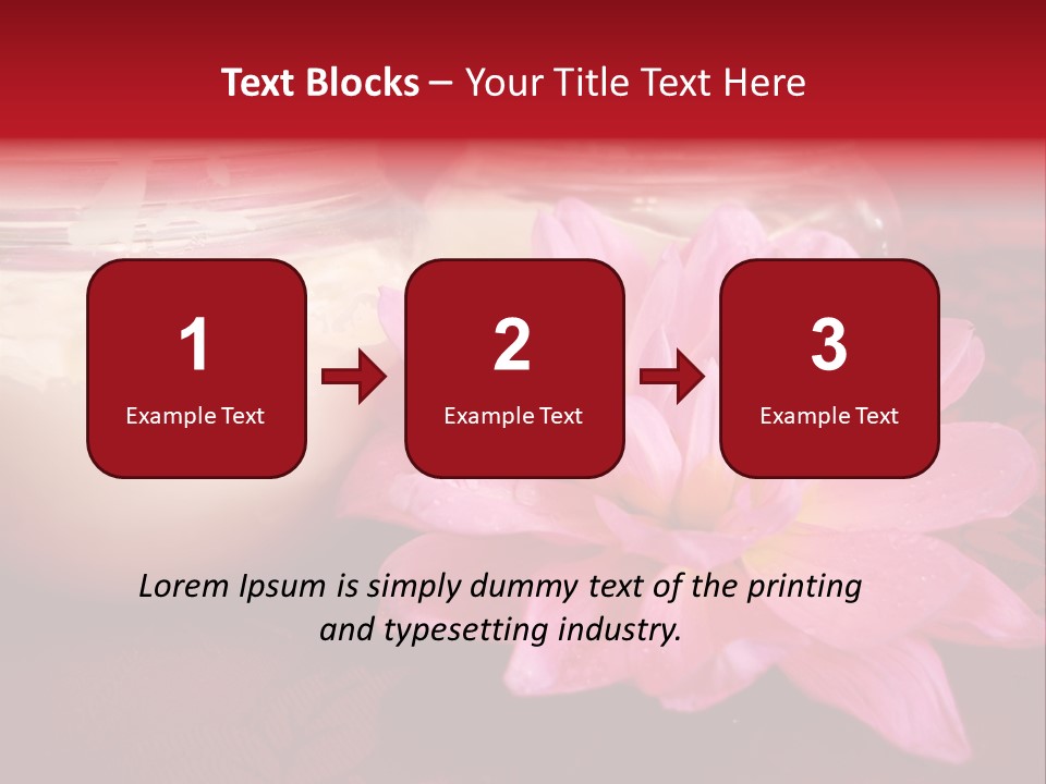 Cosmetic Moisturizing Cream With Flowers PowerPoint Template