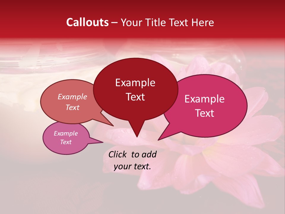 Cosmetic Moisturizing Cream With Flowers PowerPoint Template