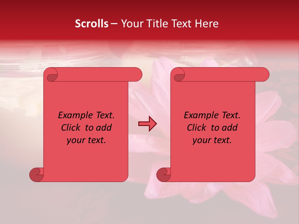 Cosmetic Moisturizing Cream With Flowers PowerPoint Template