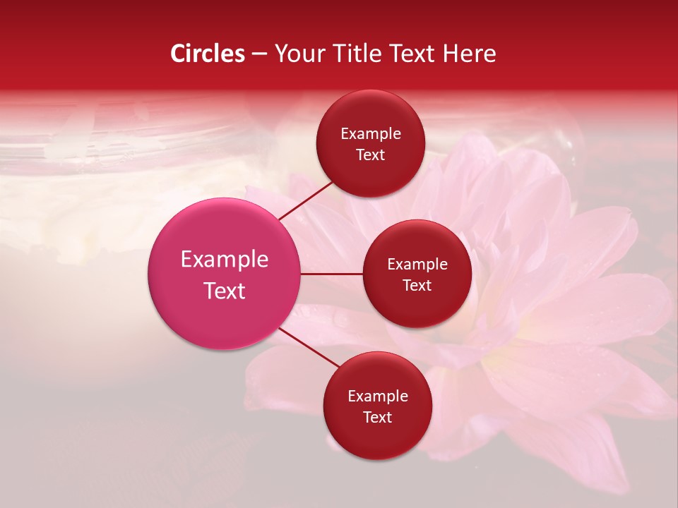 Cosmetic Moisturizing Cream With Flowers PowerPoint Template