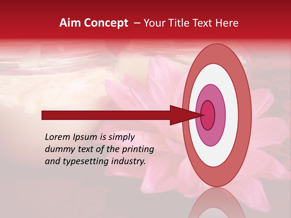 Cosmetic Moisturizing Cream With Flowers PowerPoint Template