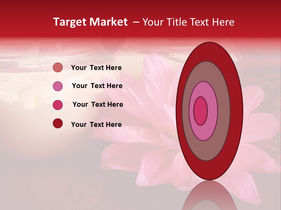 Cosmetic Moisturizing Cream With Flowers PowerPoint Template