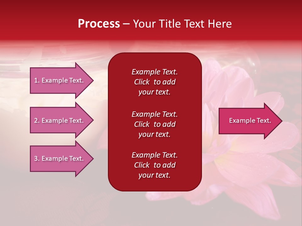 Cosmetic Moisturizing Cream With Flowers PowerPoint Template