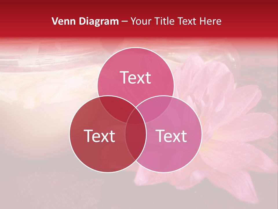 Cosmetic Moisturizing Cream With Flowers PowerPoint Template