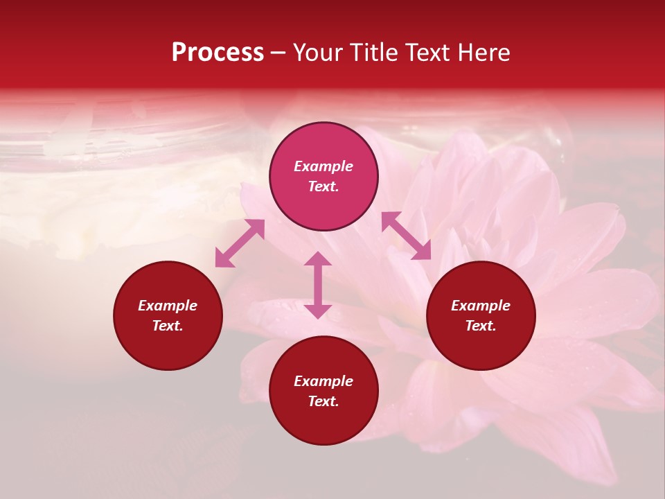 Cosmetic Moisturizing Cream With Flowers PowerPoint Template