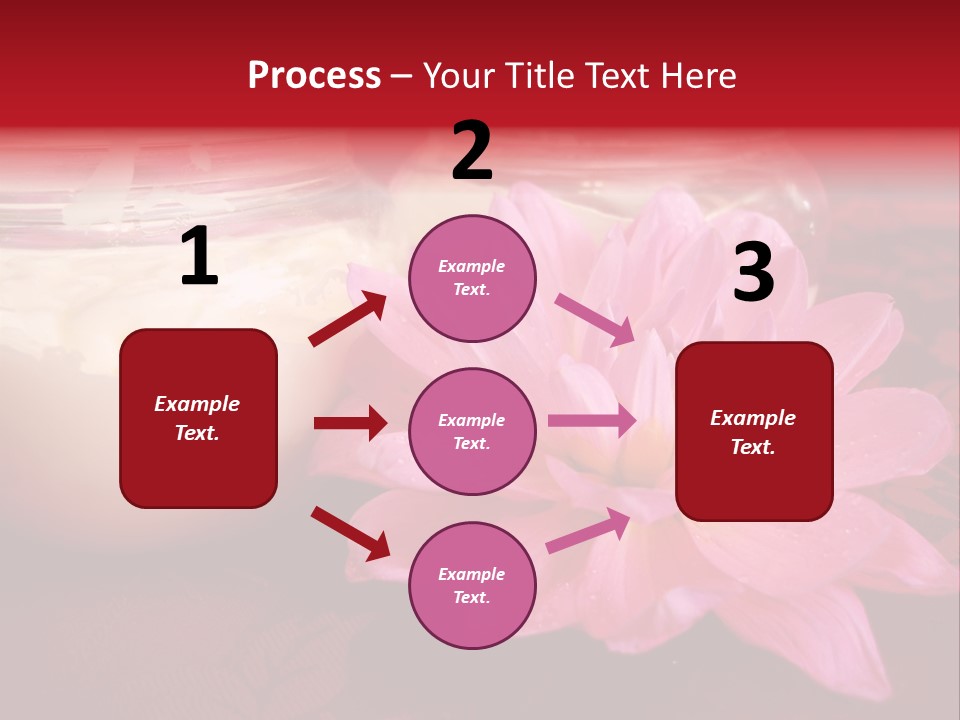 Cosmetic Moisturizing Cream With Flowers PowerPoint Template