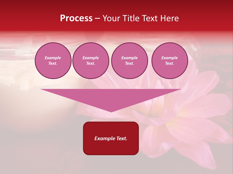 Cosmetic Moisturizing Cream With Flowers PowerPoint Template