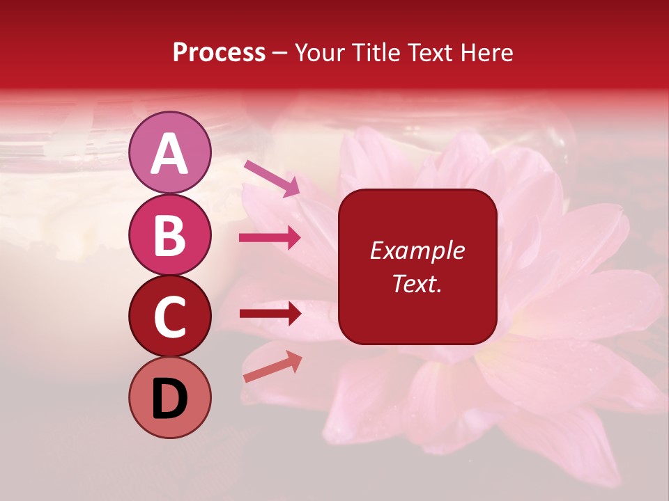 Cosmetic Moisturizing Cream With Flowers PowerPoint Template