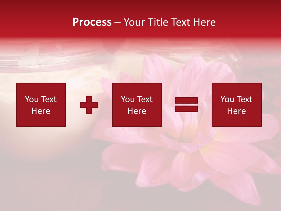 Cosmetic Moisturizing Cream With Flowers PowerPoint Template