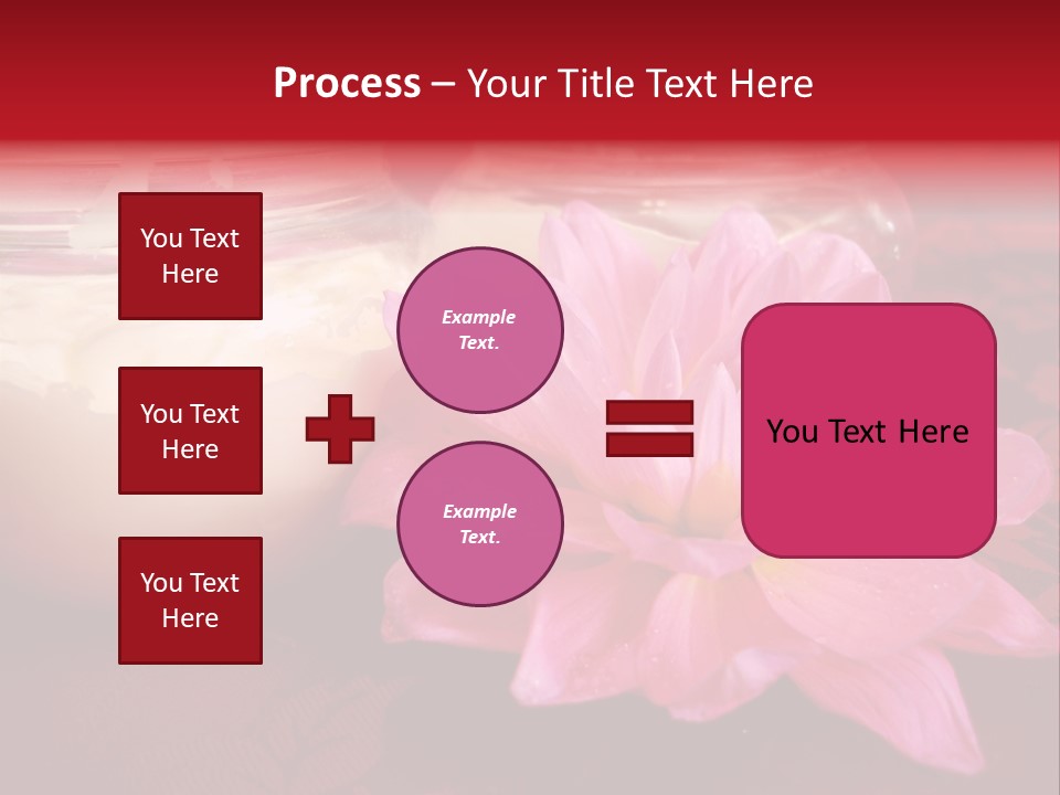 Cosmetic Moisturizing Cream With Flowers PowerPoint Template