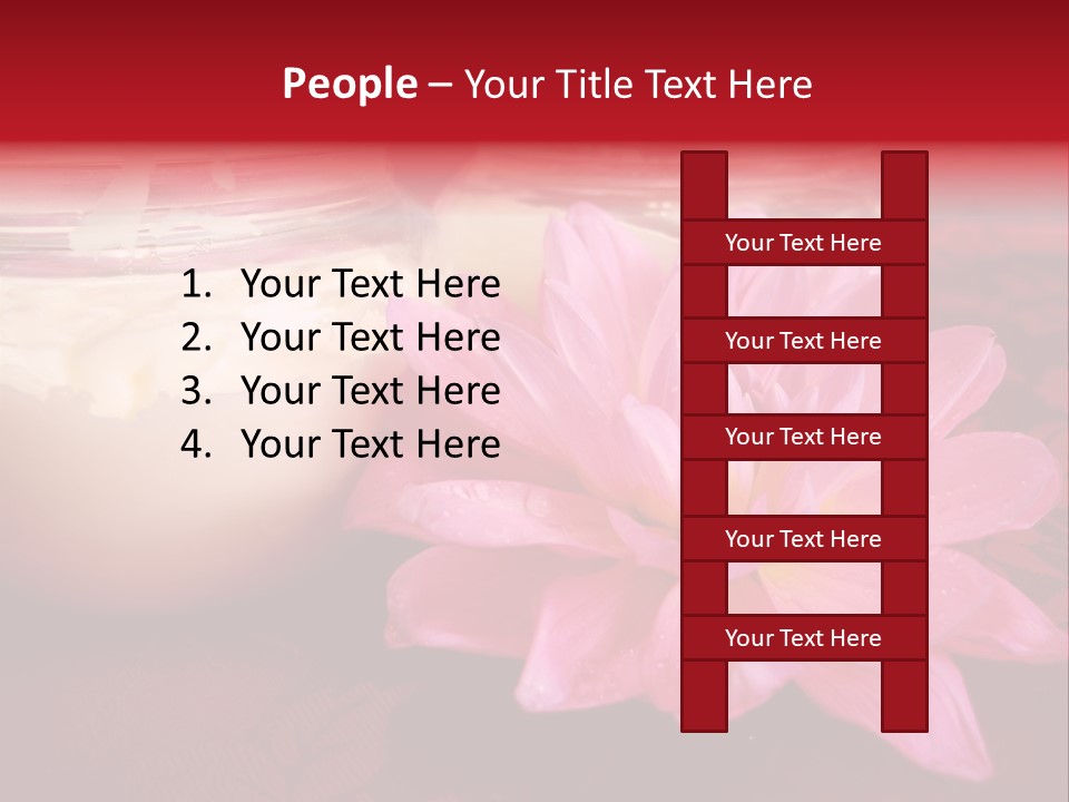 Cosmetic Moisturizing Cream With Flowers PowerPoint Template