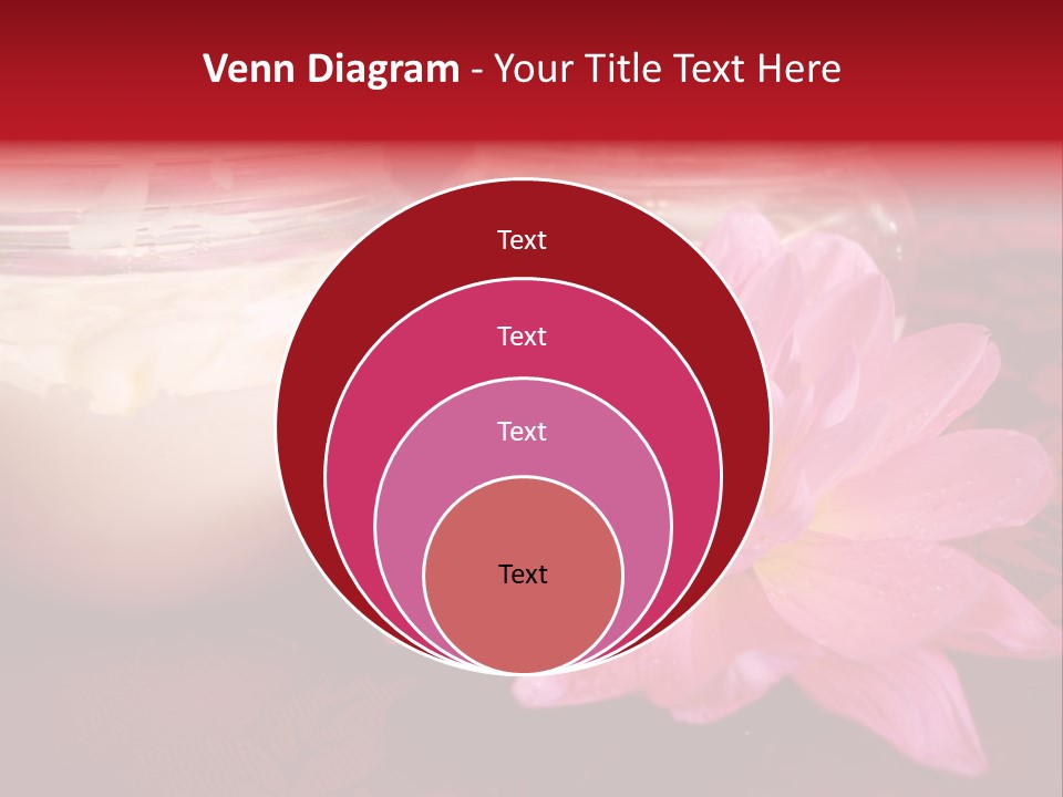 Cosmetic Moisturizing Cream With Flowers PowerPoint Template