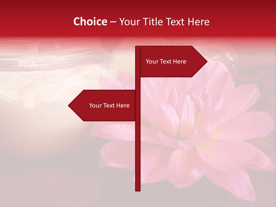Cosmetic Moisturizing Cream With Flowers PowerPoint Template