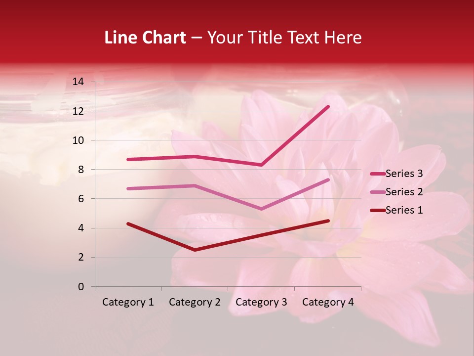 Cosmetic Moisturizing Cream With Flowers PowerPoint Template