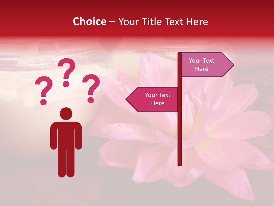 Cosmetic Moisturizing Cream With Flowers PowerPoint Template