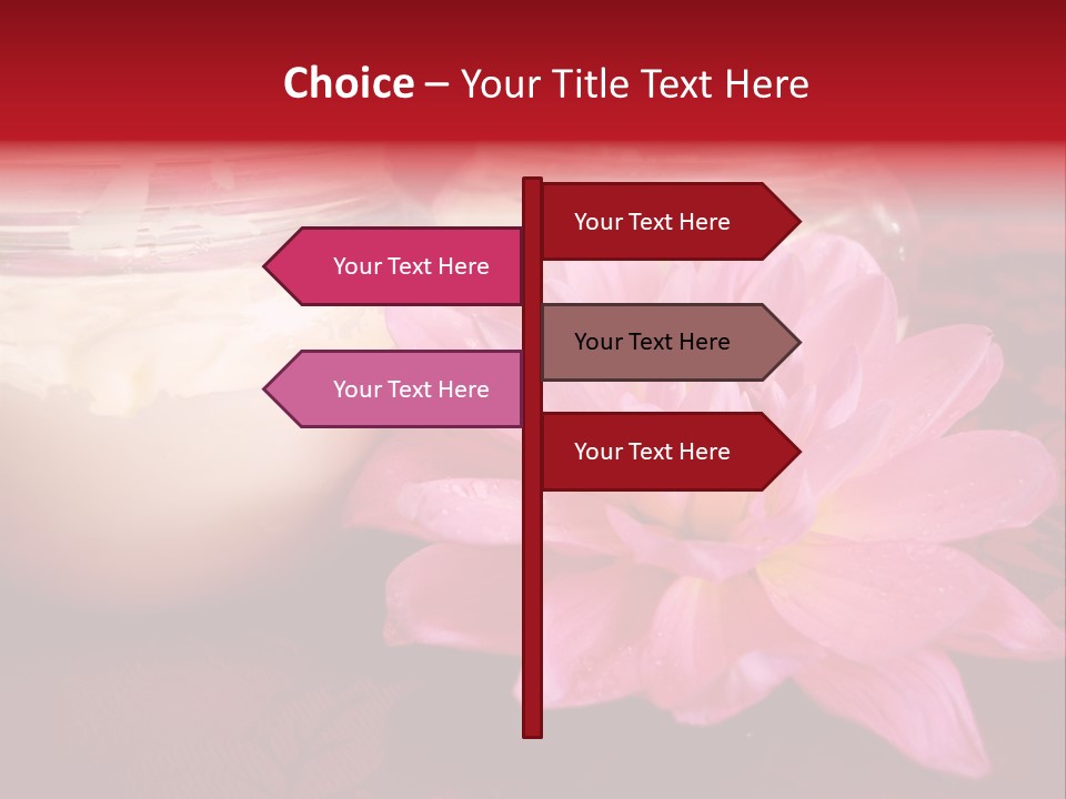 Cosmetic Moisturizing Cream With Flowers PowerPoint Template
