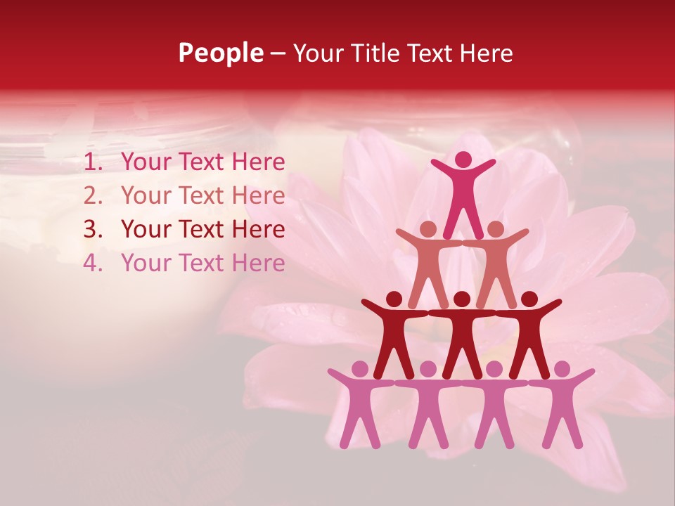 Cosmetic Moisturizing Cream With Flowers PowerPoint Template