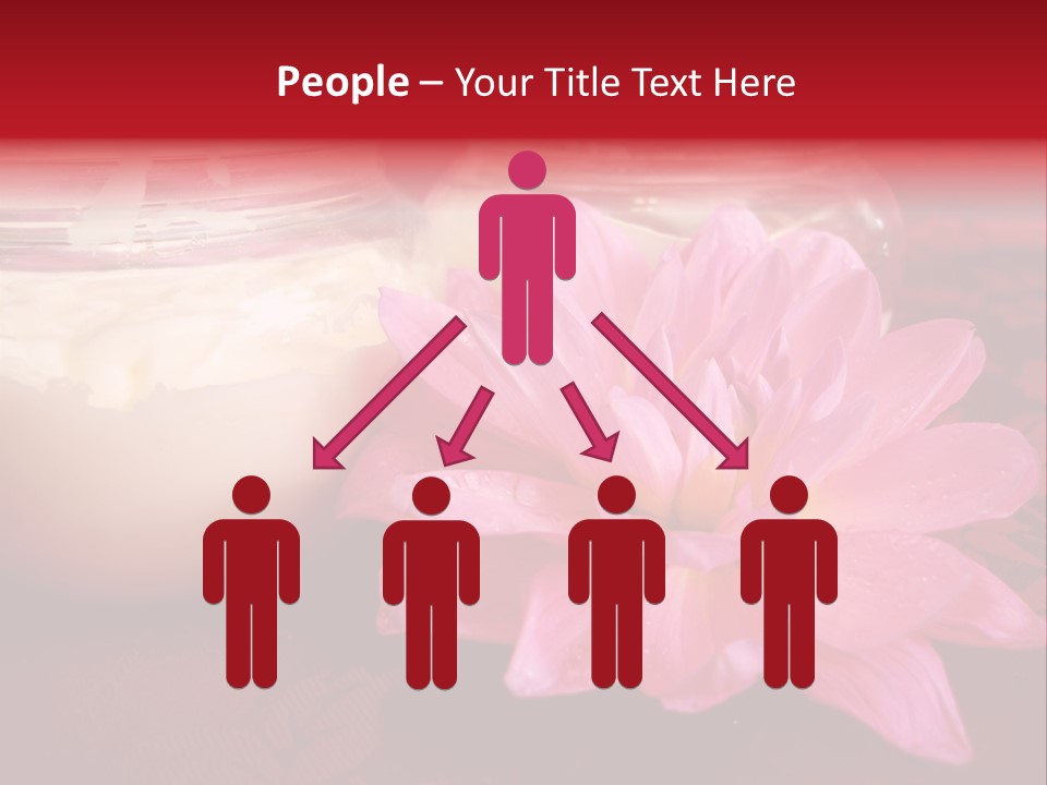 Cosmetic Moisturizing Cream With Flowers PowerPoint Template