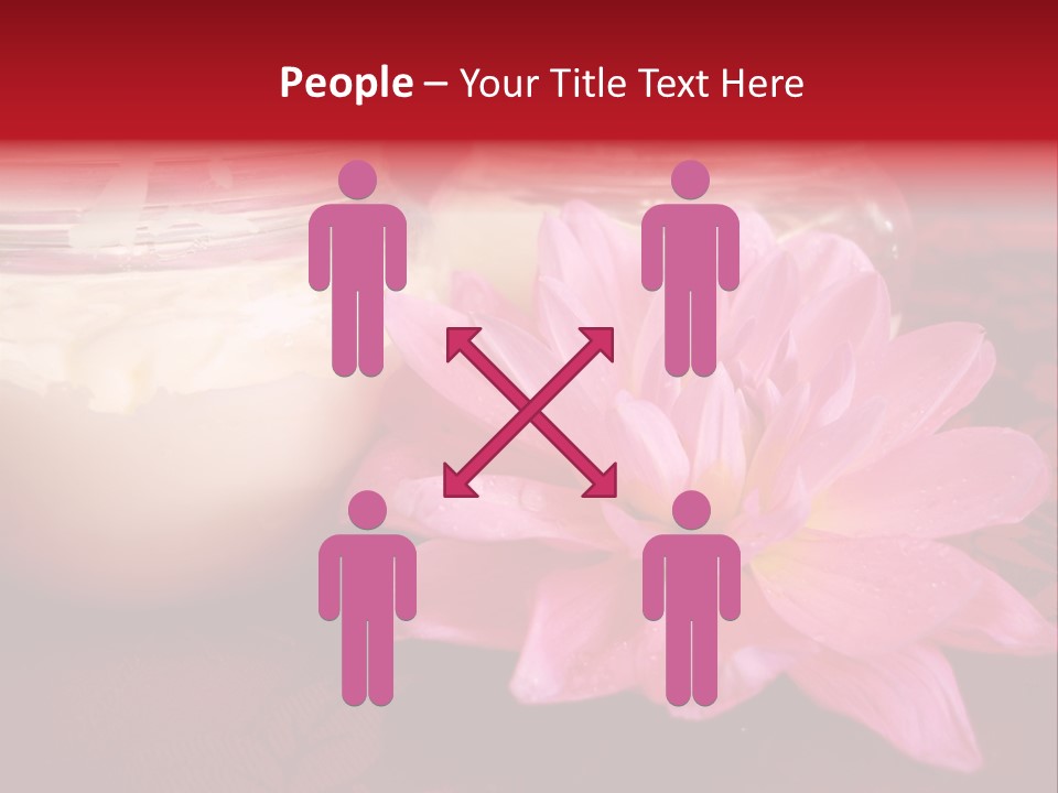Cosmetic Moisturizing Cream With Flowers PowerPoint Template