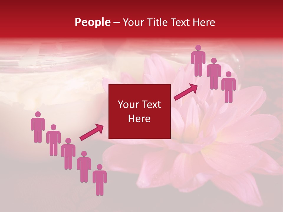 Cosmetic Moisturizing Cream With Flowers PowerPoint Template
