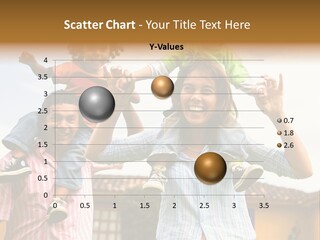 Happy Family Portrait Having Fun Outdoors At Their Home PowerPoint Template