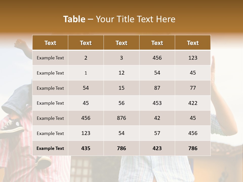 Happy Family Portrait Having Fun Outdoors At Their Home PowerPoint Template