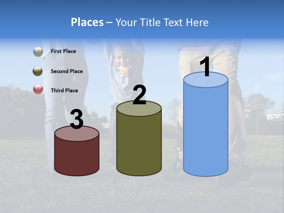 Boy And Parent's Hands PowerPoint Template