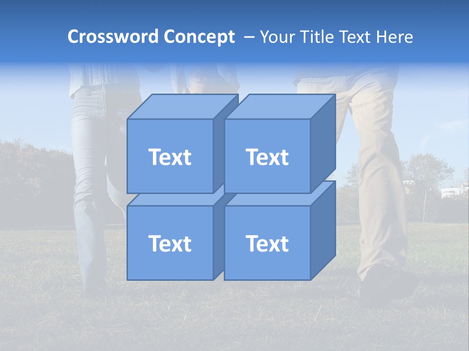 Boy And Parent's Hands PowerPoint Template